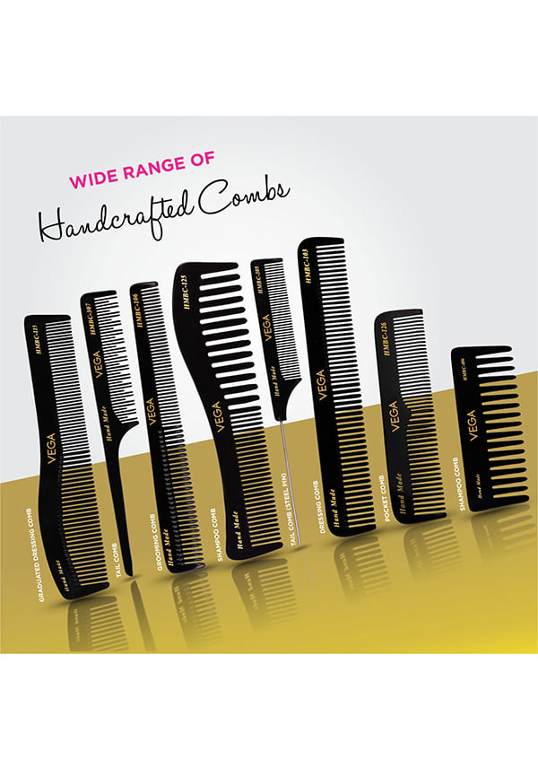 Tail Hair Comb,Handmadefor Women, Black, (HMBC-302) – thumbnail 6