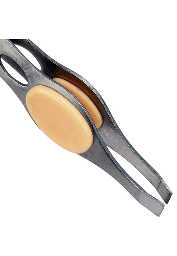 Tweezer with Rubber Grip, Square Tip, 1 Piece (TW-04) – thumbnail 6