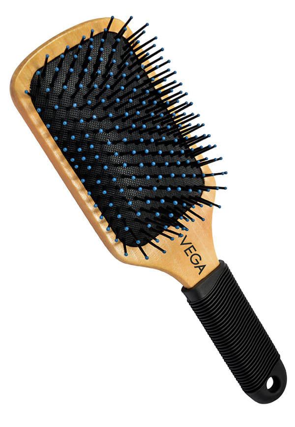 Vega Wooden Paddle Hair Brush (India's No.1* Hair Brush Brand) for Men and Women (E1-PB)