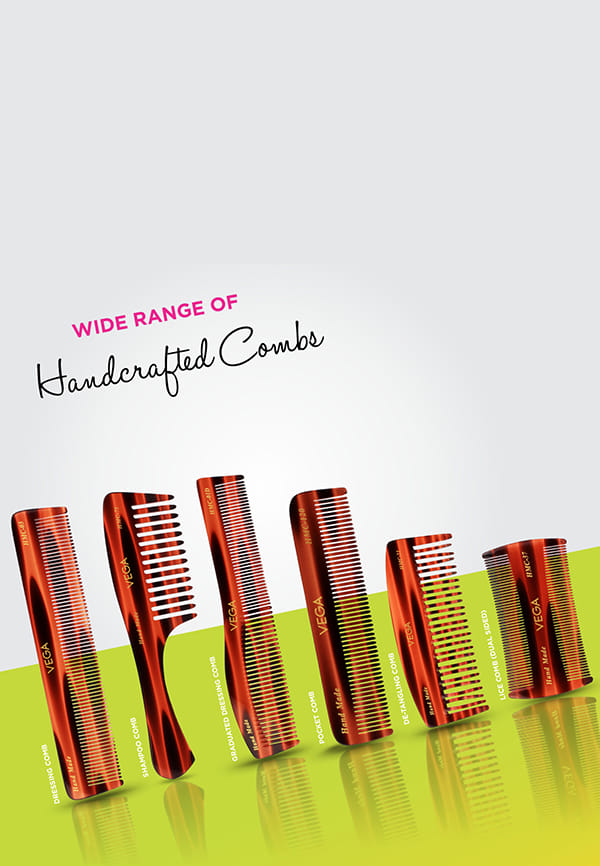 Vega Handcrafted Graduated Dressing Hair Comb (HMC-03D) – thumbnail 7