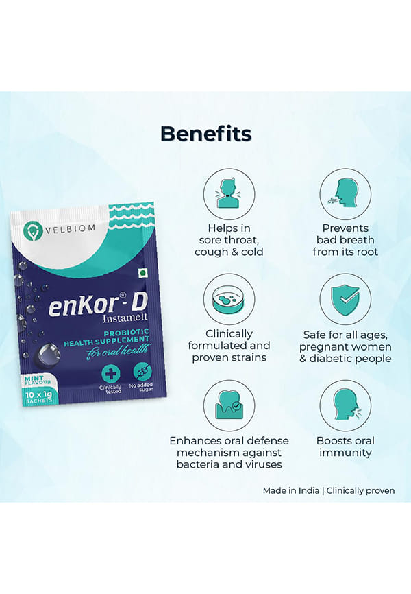 EnKor-D|For Oral Health|Prevents Sore Throat, Cough, Oral Infections|Prevents Bad Breath – thumbnail 3