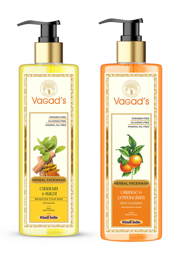 Orange-Lemongrass Face Wash + Chandan Haldi Face Wash Combo Orange-Lemongrass Face Wash + Chandan Haldi Face Wash Combo
