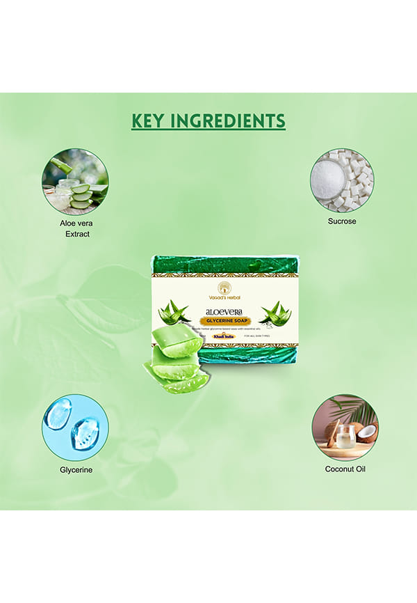 Khadi Aloe Vera Soap – thumbnail 4