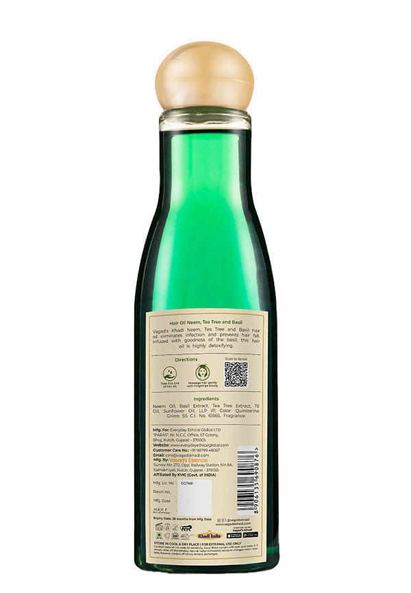 Neem Tea Tree Basil Hair Oil