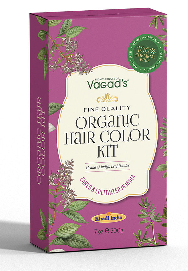 100% Organic Hair Color Kit (Henna + Indigo Powder)
