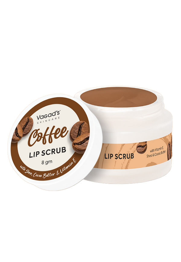 Coffee Lip Sugar Scrub with Walnut Shell
