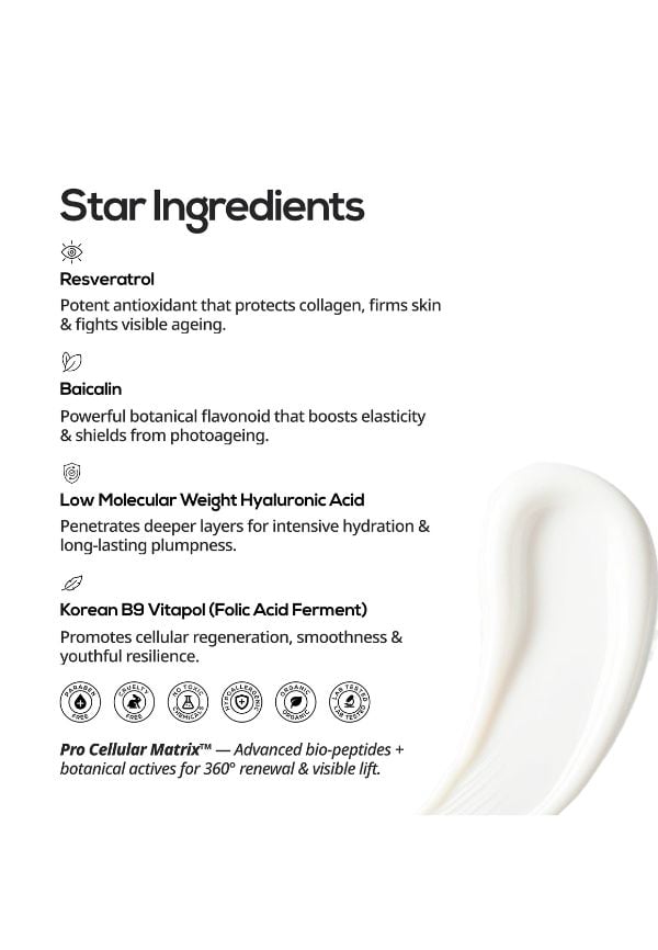 Firming & Lifting Wrinkle Soothing Day Moisturiser SPF 50 PA+++ | Peptide Complex, Paracress Extract & Rambutan | For Firming, Wrinkle Smoothing & Skin Plumping | For Men & Women | 30g – thumbnail 5