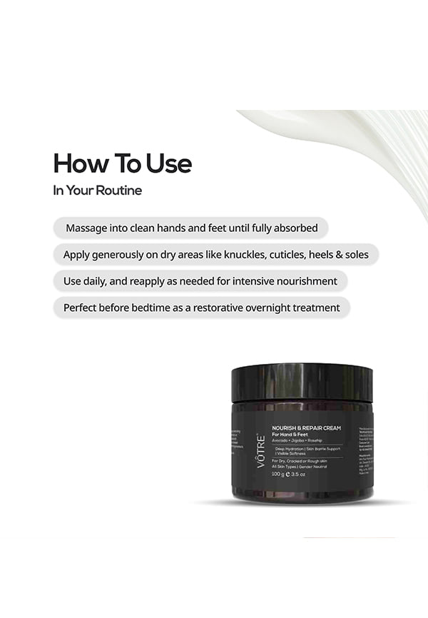 Hand & Foot Cream – French Lavender | Avocado Oil, Jojoba Oil & Rosehip Oil | For Nourishing, Protecting & Hydrating Dry Hands & Feet | For Men & Women | 100g – thumbnail 3