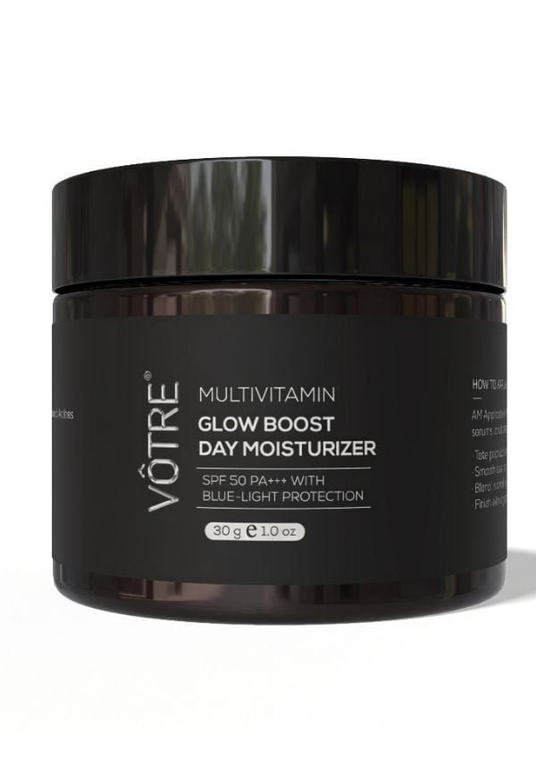 Multi Vitamin Glow Boost Day Moisturiser SPF 50 PA+++ | Multi Vitamin Complex, Niacinamide & Vitamin B9 | For Daily Vitality, Skin Renewal & Early Age Defence | For Men & Women | 30g Multi Vitamin Glow Boost Day Moisturiser SPF 50 PA+++ | Multi Vitamin Complex, Niacinamide & Vitamin B9 | For Daily Vitality, Skin Renewal & Early Age Defence | For Men & Women | 30g
