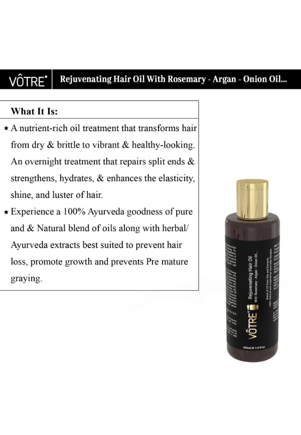 Rejuvenating Hair Oil "With Rosemary & Argan Oil" – thumbnail 4