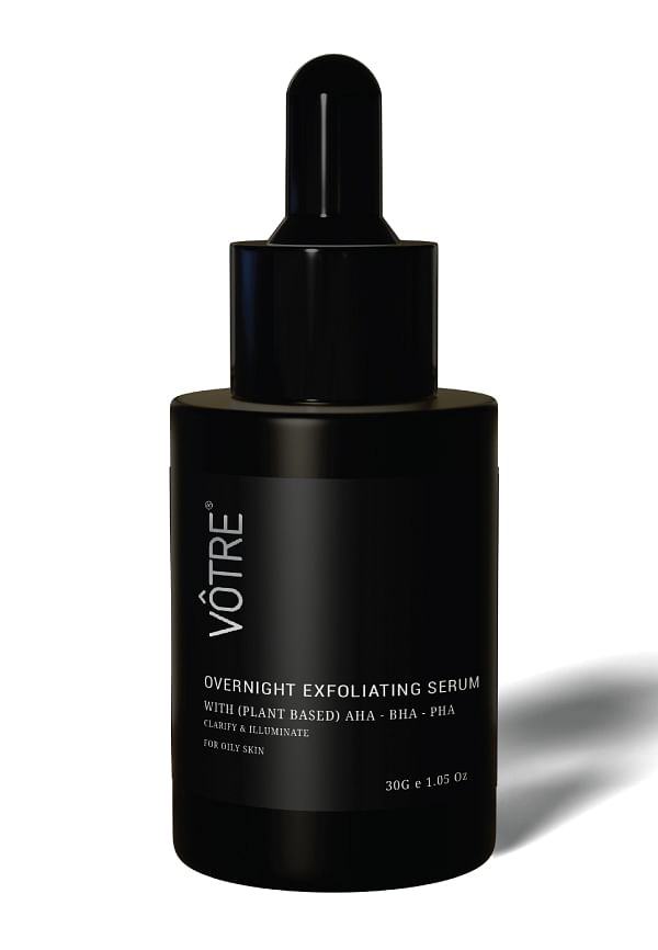 Overnight Exfoliating Serum With Plant Based Aha - Bha - Pha " Clarify & Illluminate"