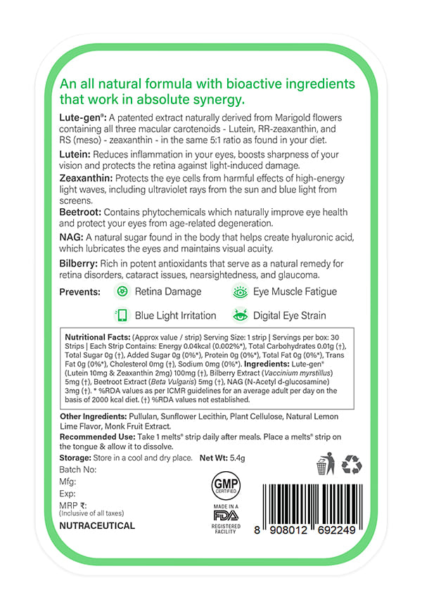 Melts Eye Care Vitamins with Lutemax® – thumbnail 2