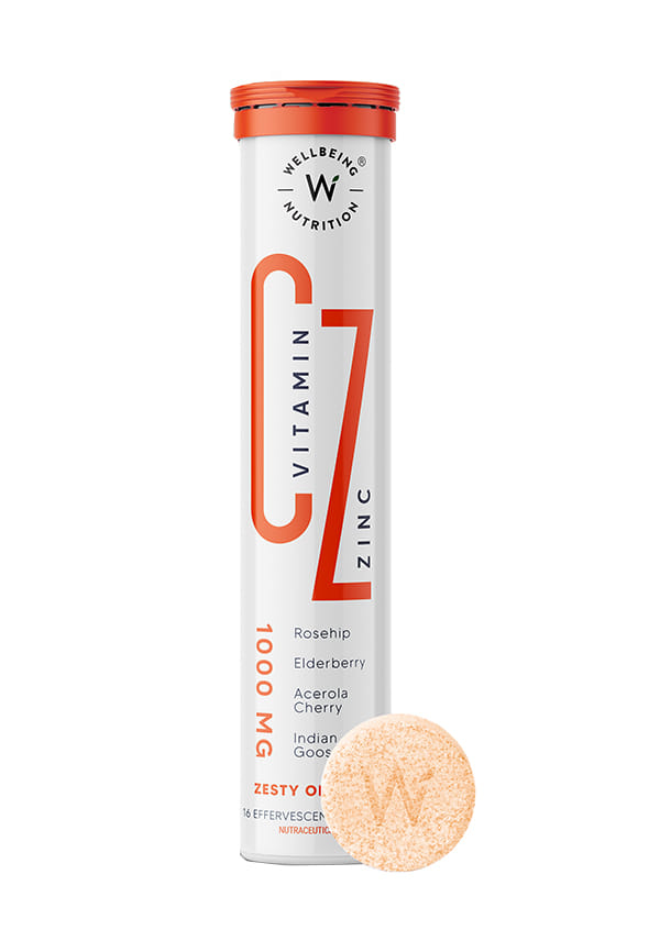 Vitamin C + ZincNatural and Organic Immunity Booster100% RDA1000mg Vitamin C (16 Effervescent Tablets)
