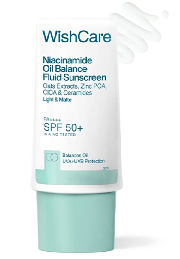 WishCare Niacinamide Oil Balance Sunscreen SPF 50 PA++++ - In-Vivo Tested