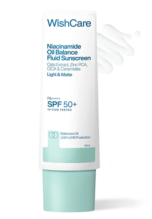 WishCare Niacinamide Oil Balance Sunscreen SPF 50 PA++++ - In-Vivo Tested