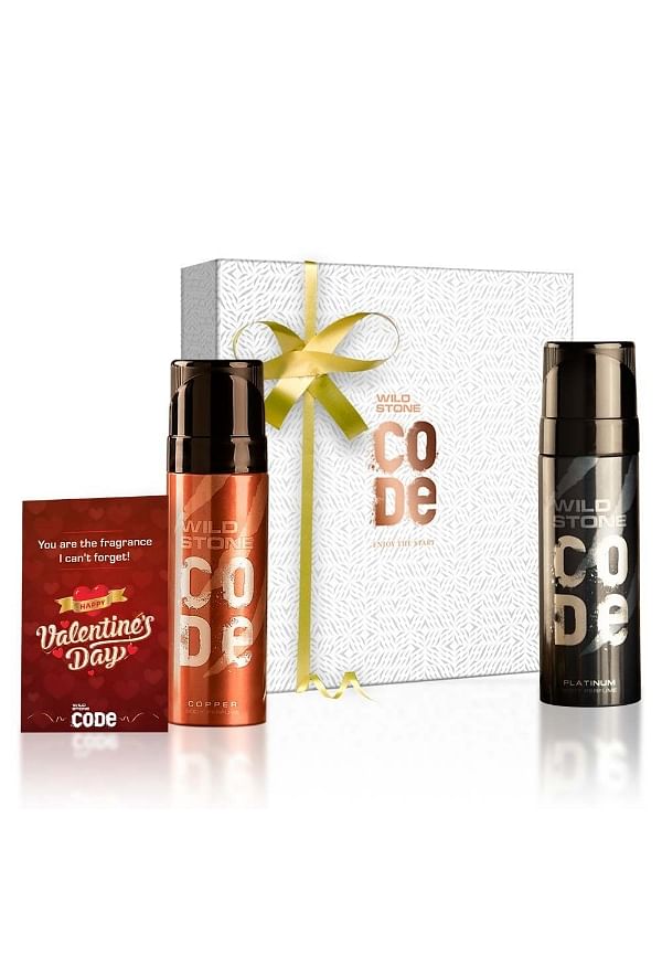 Valentine Gift Box With Code Copper And Platinum Body Perfume