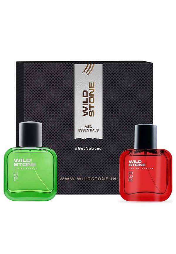 Gift Hamper with Forest Spice and Red Long Lasting Perfume for Men