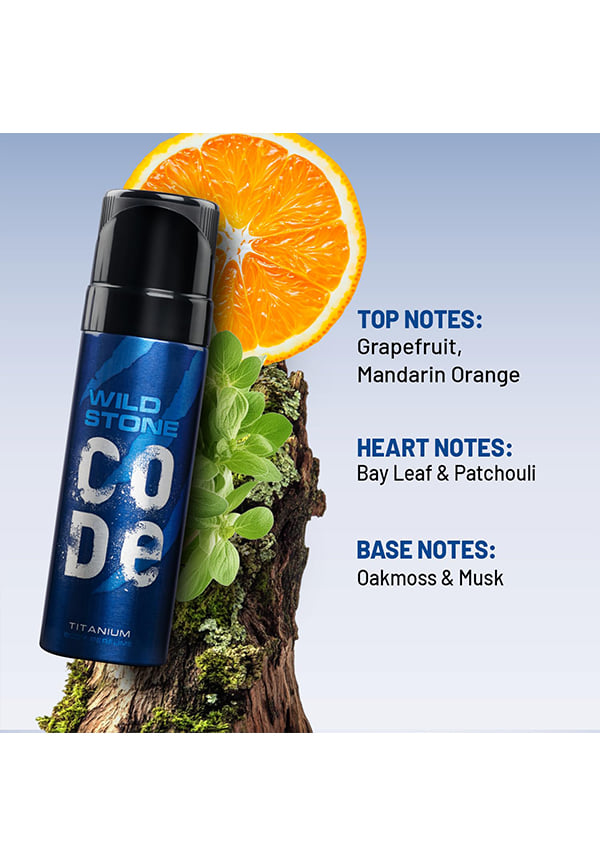 CODE Chrome, Steel and Titanium Body Perfume for Men – thumbnail 5