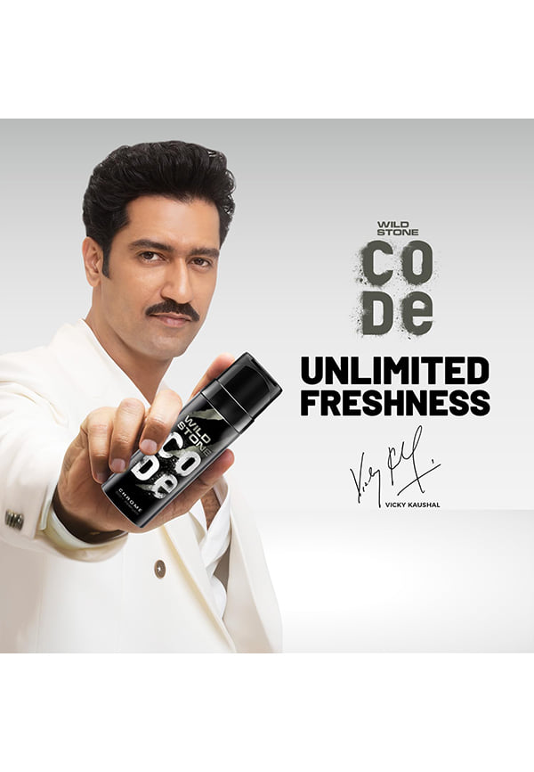 CODE Chrome, Steel and Titanium Body Perfume for Men – thumbnail 6