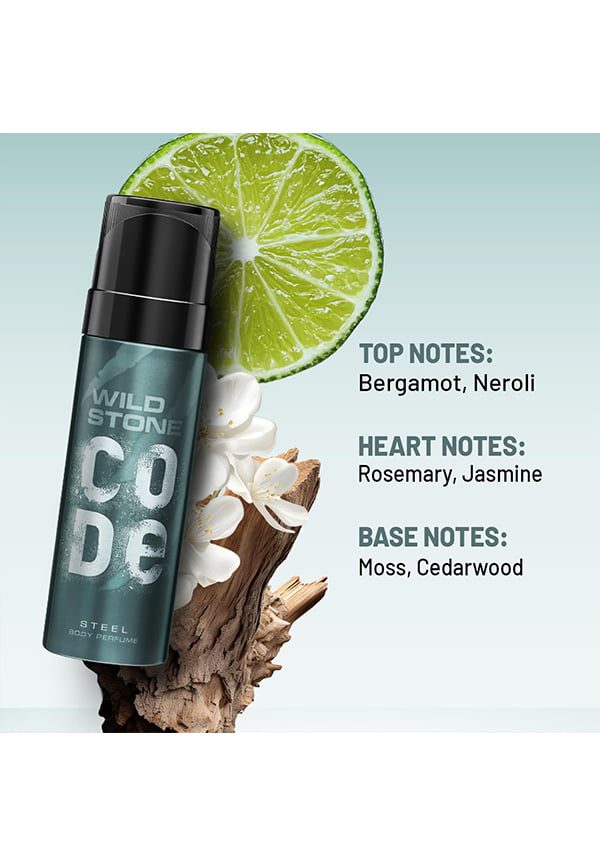 CODE Steel and Copper Long Lasting No Gas Body Perfume for Men – thumbnail 3