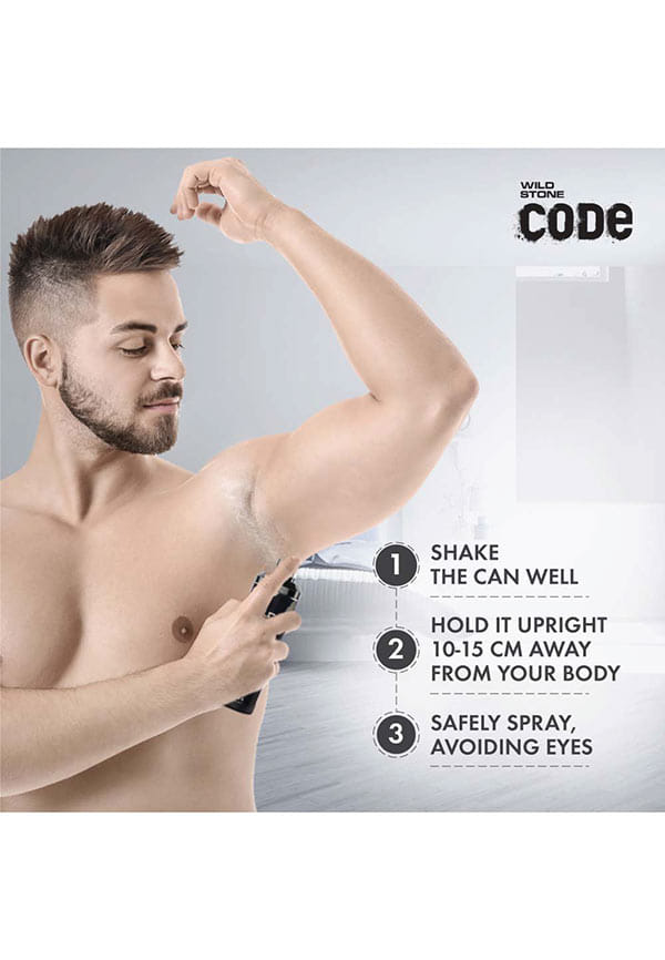 CODE Steel and Titanium Long Lasting No Gas Body Perfume for Men – thumbnail 2