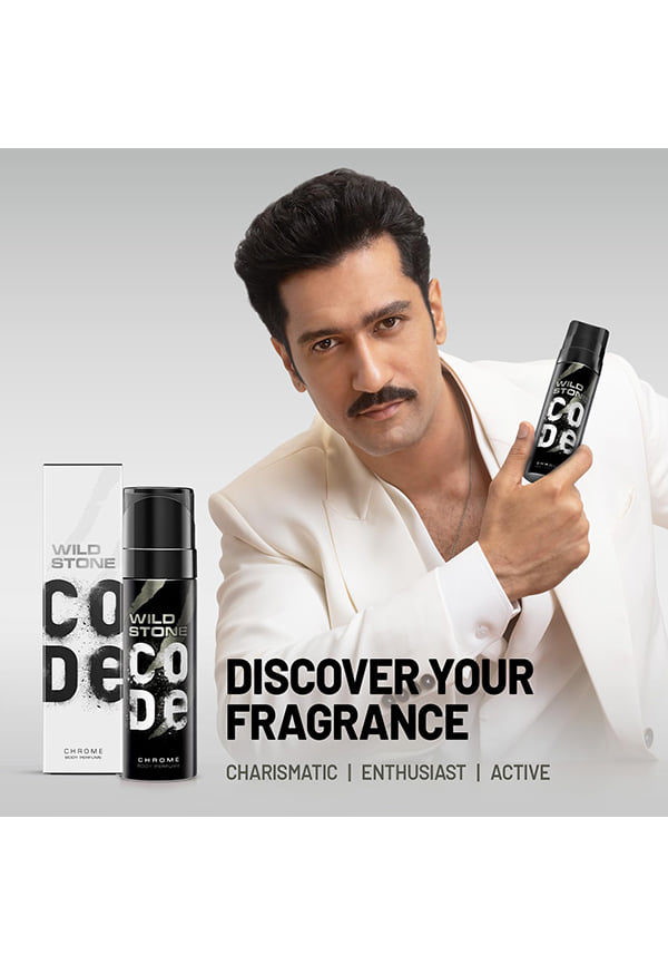 CODE Chrome Long Lasting No Gas Body Perfume for Men – thumbnail 4
