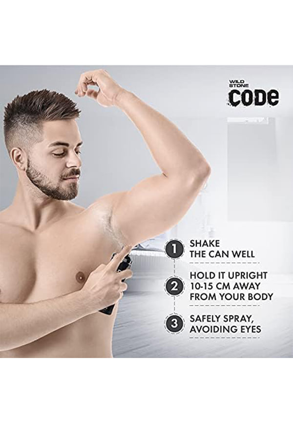 CODE Chrome Long Lasting No Gas Body Perfume for Men – thumbnail 6