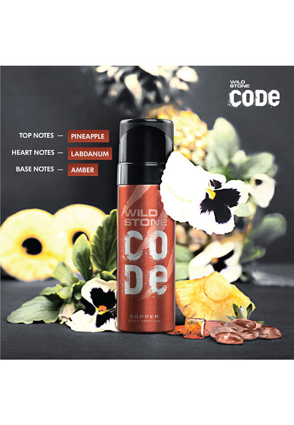 120 Ml Code Copper Perfume CODE Copper Long Lasting No Gas Body