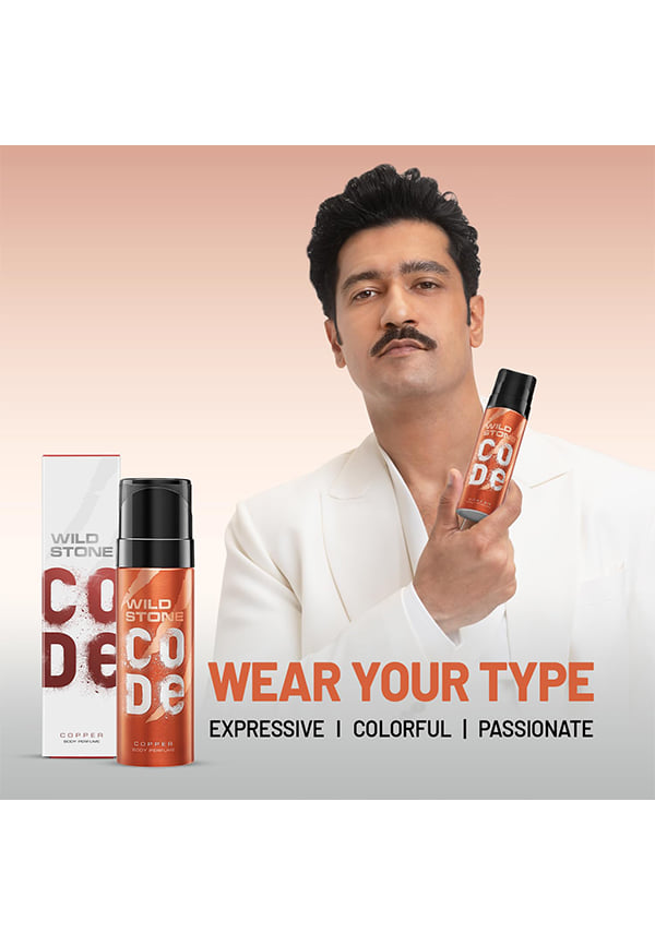 CODE Copper Long Lasting No Gas Body Perfume for Men – thumbnail 3