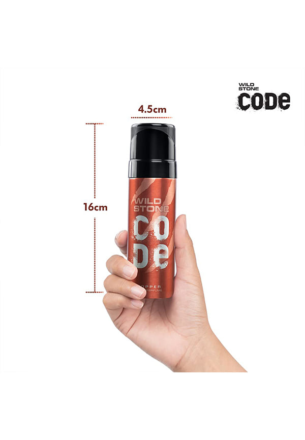 CODE Copper Long Lasting No Gas Body Perfume for Men – thumbnail 4