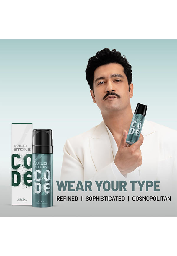 CODE Steel Long Lasting No Gas Body Perfume for Men – thumbnail 3