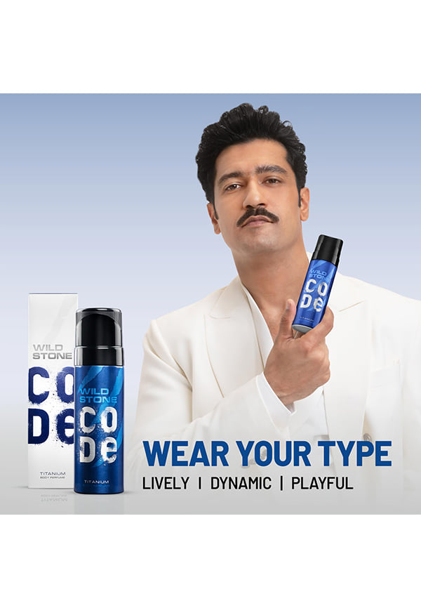 CODE Titanium Long Lasting No Gas Body Perfume for Men – thumbnail 3