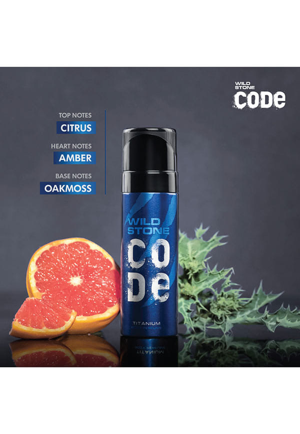 CODE Titanium Long Lasting No Gas Body Perfume for Men – thumbnail 2