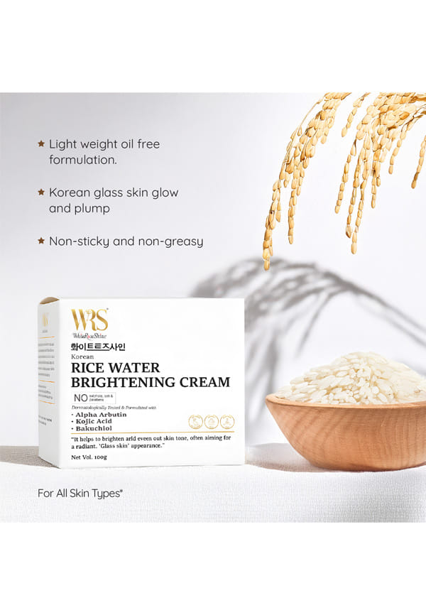 Korean Rice Water Brightening Cream & Cleanser (Combo Pack) – thumbnail 2