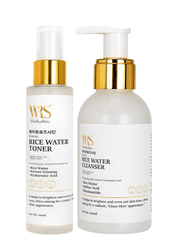 Korean Rice Water Toner & Cleanser (Combo Pack)
