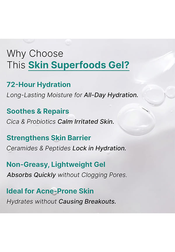 Skin Superfoods 72 hrs Advanced Hydrating Face Gel – thumbnail 3