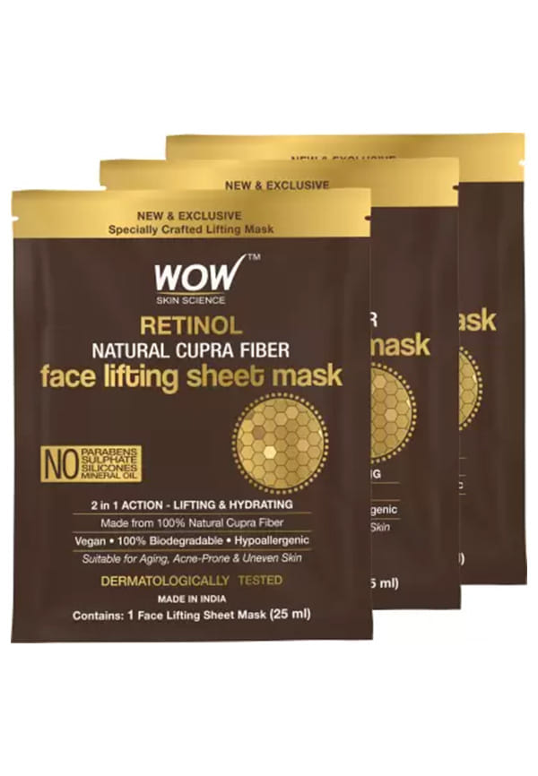 Retinol Natural Cupra Fiber Face Lifting Sheet Mask Retinol Natural Cupra Fiber Face Lifting Sheet Mask