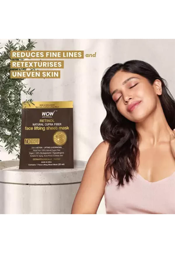 Retinol Natural Cupra Fiber Face Lifting Sheet Mask – thumbnail 2
