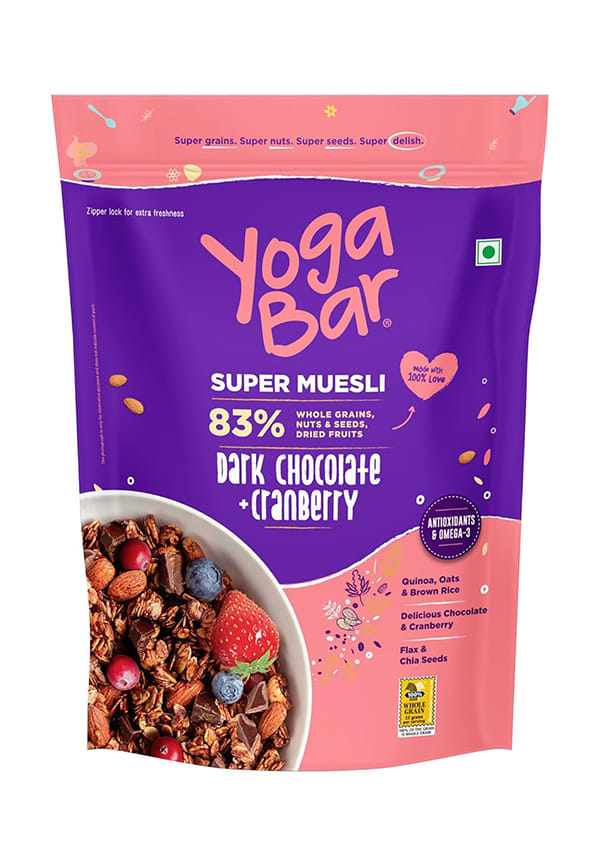 Yoga Bar Super Muesli |Dark Chocolate and Cranberry |0% Added Sugar |700g – thumbnail 7