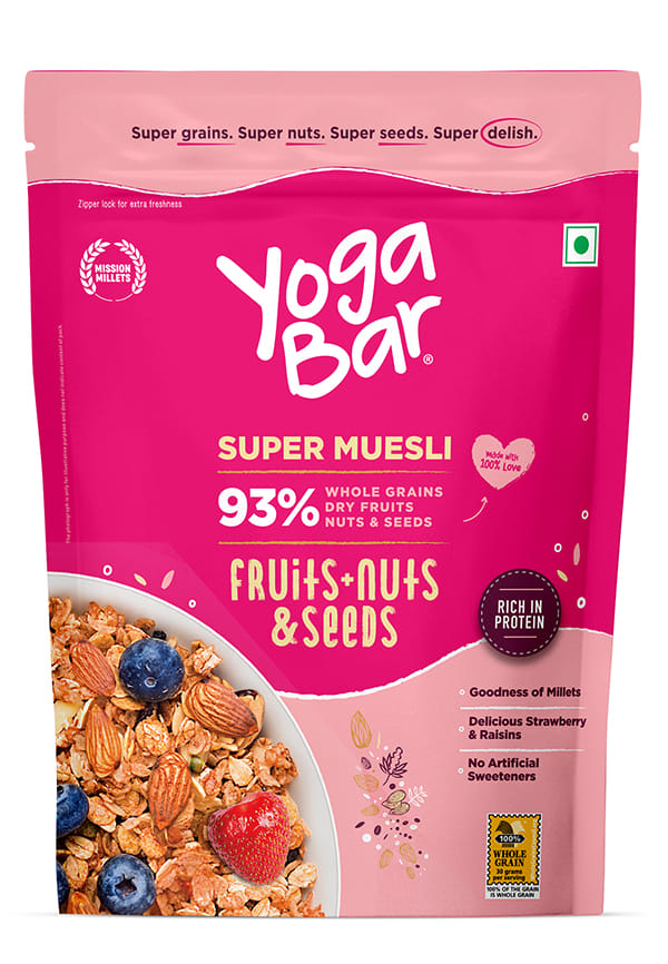 Yoga Bar Super Muesli |Fruit, Nuts and Seeds |0% Added Sugar |700g Yoga Bar Super Muesli |Fruit, Nuts and Seeds |0% Added Sugar |700g