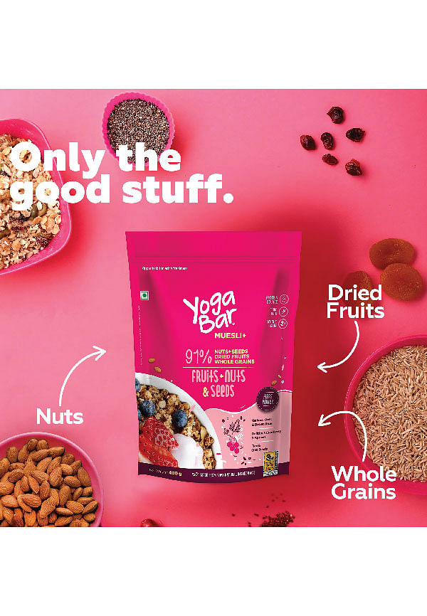 YOGA BAR Fruits, Nuts + Seeds Wholegrain Muesli