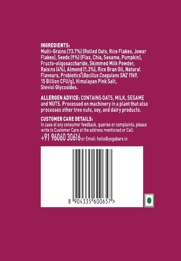 Yoga Bar Super Muesli |Nuts and Seeds |0% Added Sugar |400g – thumbnail 4
