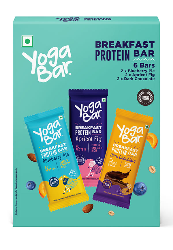 Yoga Bar Breakfast Bar Variety Pack |Pack of 6 | 300g Yoga Bar Breakfast Bar Variety Pack |Pack of 6 | 300g