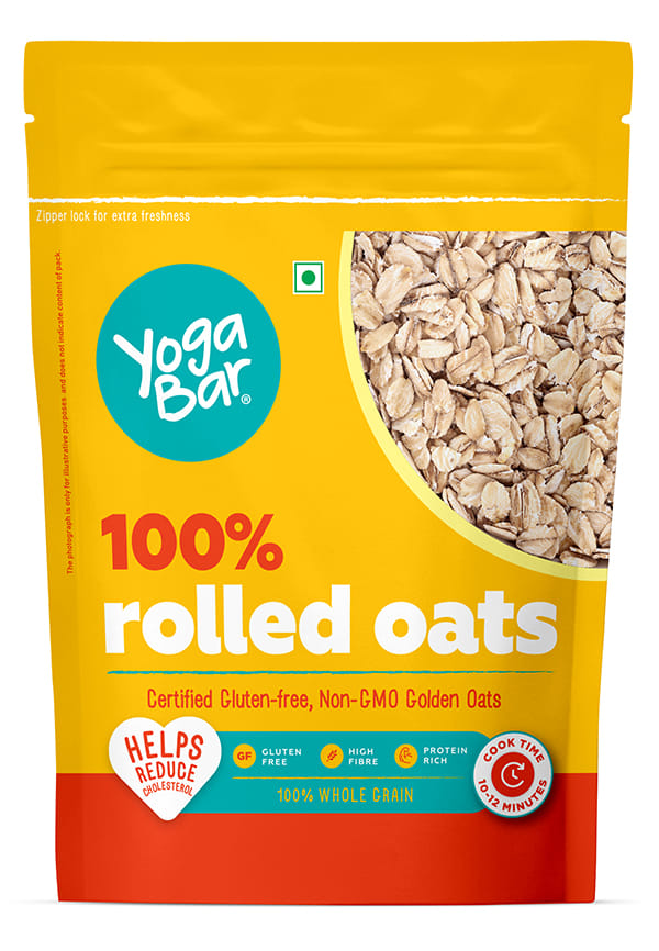 Yoga Bar 100% Rolled Oats | Gluten Free Golden Oats|400g Yoga Bar 100% Rolled Oats | Gluten Free Golden Oats|400g