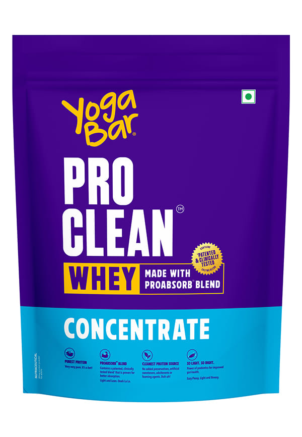 Yoga Bar Pro Clean Whey Protein | Concentrate | 27g Protein per Scoop | 1000g Yoga Bar Pro Clean Whey Protein | Concentrate | 27g Protein per Scoop | 1000g