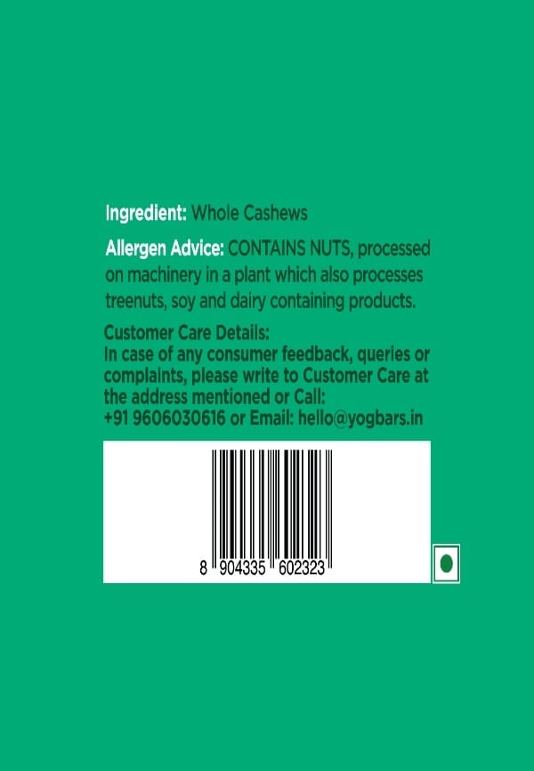 Yoga Bar Whole Cashews |Premium Quality | Zero  Cholesterol | 200g – thumbnail 4