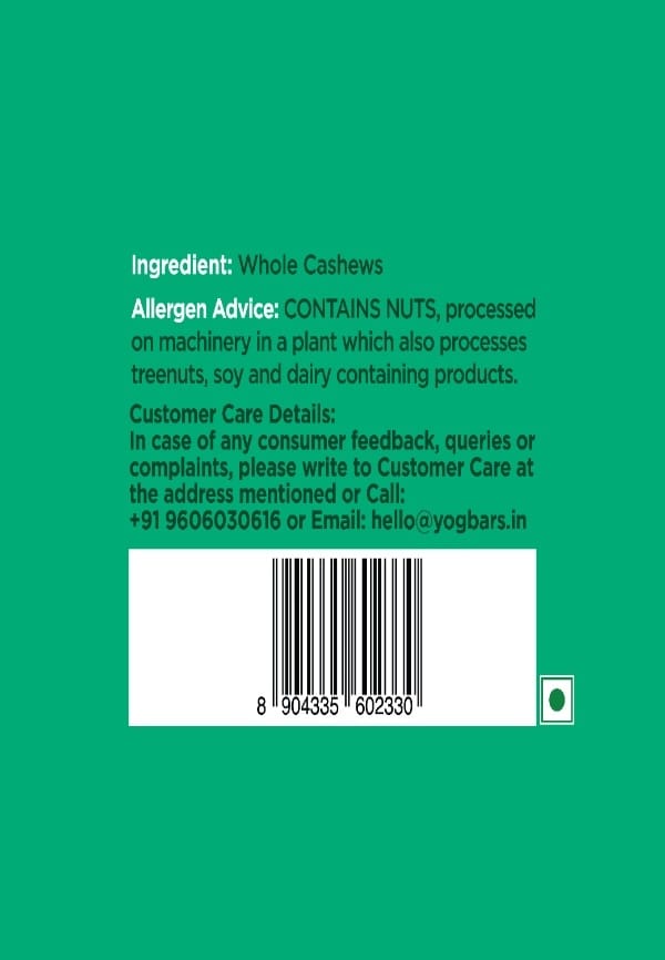 Yoga Bar Whole Cashews |Premium Quality | Zero  Cholesterol | 200g – thumbnail 4
