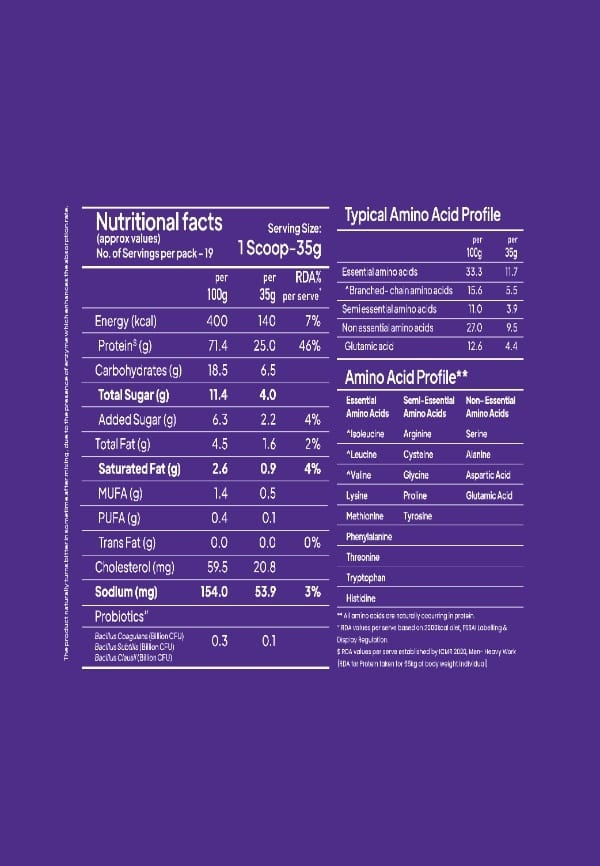 Pro Clean Whey Protein | Chocolate Flavour with Monk Fruit and Dates – thumbnail 3