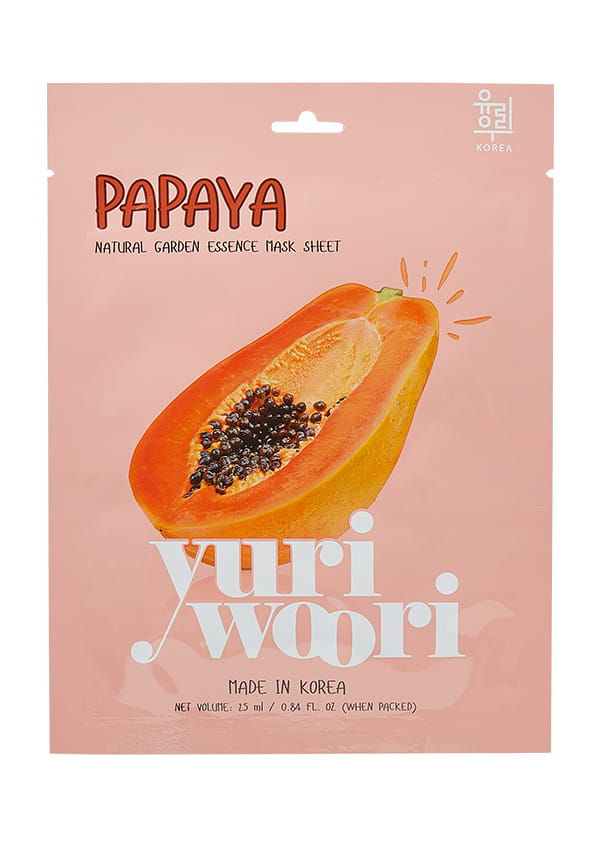 Natural Garden Essence Mask Sheet Papaya