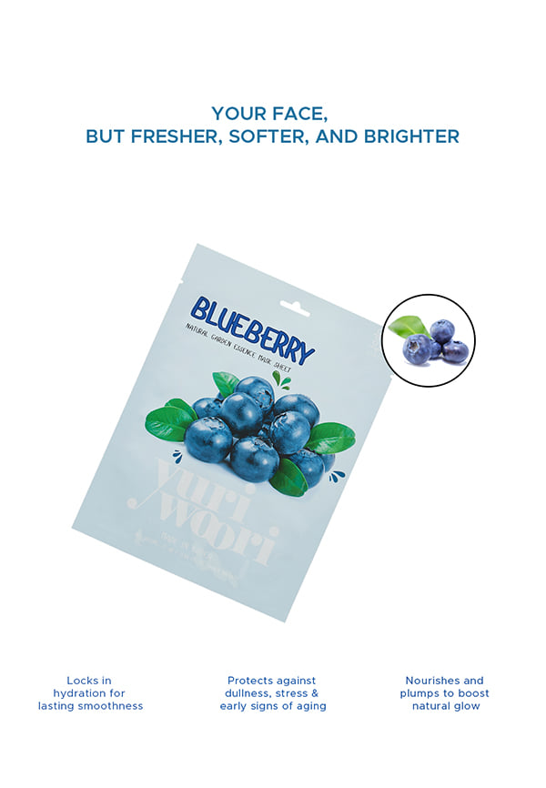 Natural Garden Essence Mask Sheet Blueberry – thumbnail 3